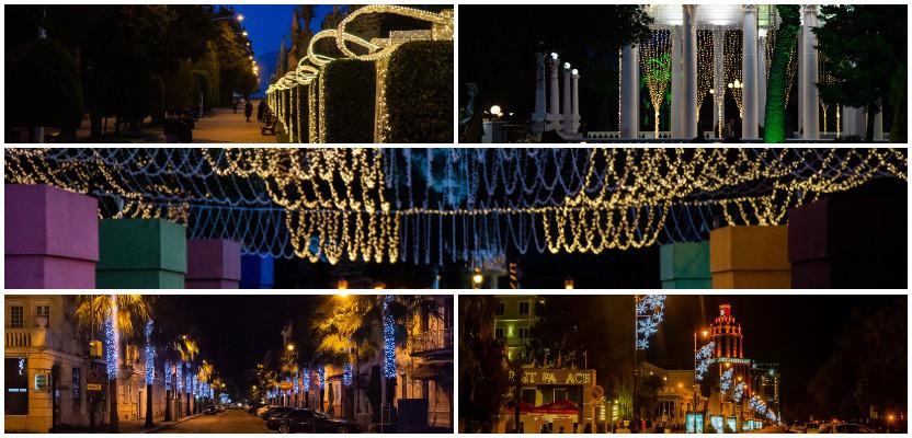 Batumi through the lamps